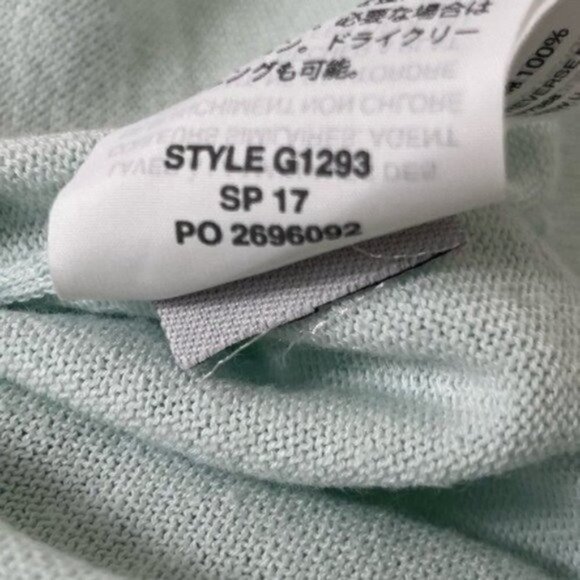 J.CREW V-neck sweater summer weight seafoam green size Small style G1293 - Picture 7 of 7